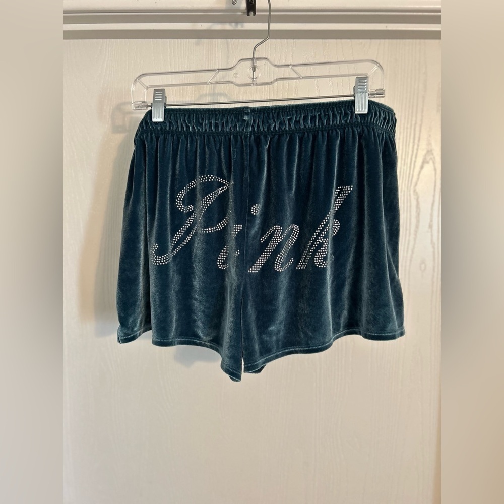 VS pink blue velour sleep shorts XL - Picture 4 of 5